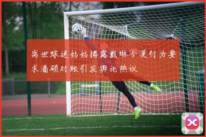 离世球迷姑姑揭露戴琳冷漠行为要求潘硕对账引发舆论热议